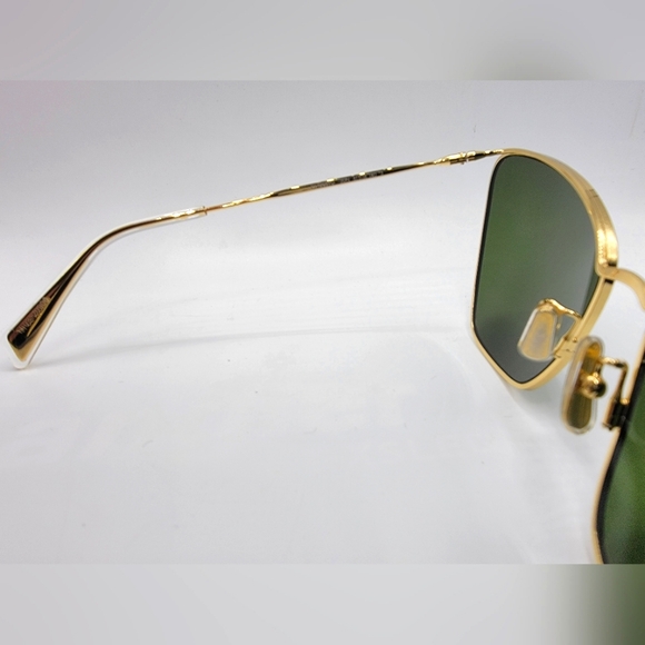 Celine Gold Metal Cat Eye Sunglasses Authentic Model cl40069u 30n 61 16140 3 - Picture 14 of 16